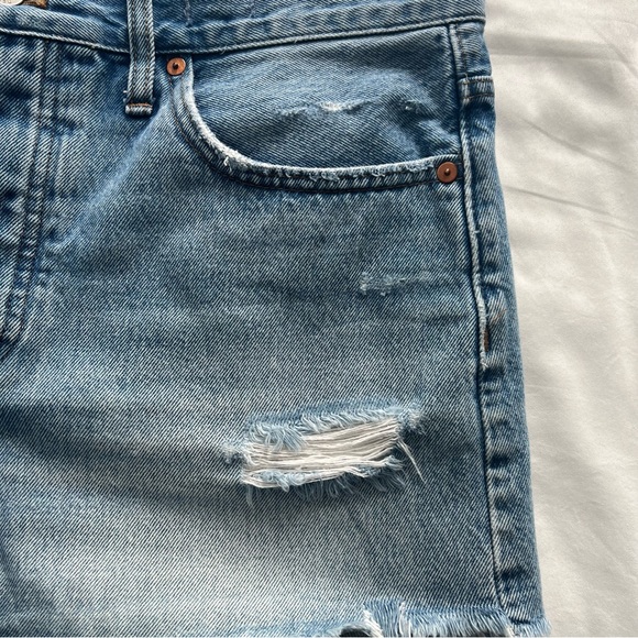 Madewell High-Rise Relaxed Denim Shorts, Size 29 - Picture 3 of 9